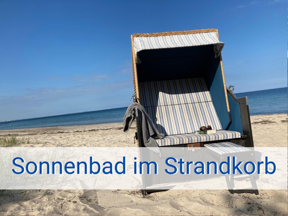 Boeltser Hus Ferienwohnungen Mit Strandkorb Und Kamin 10 Gehminuten Zum Kurtaxefreien Sandstrand Kraksdorf Ngoại thất bức ảnh